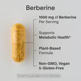 Cápsulas veganas de berberina de Sports Research para consumo diario