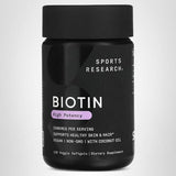 Sports Research Biotina 2,500 mcg, sin gluten ni soja.