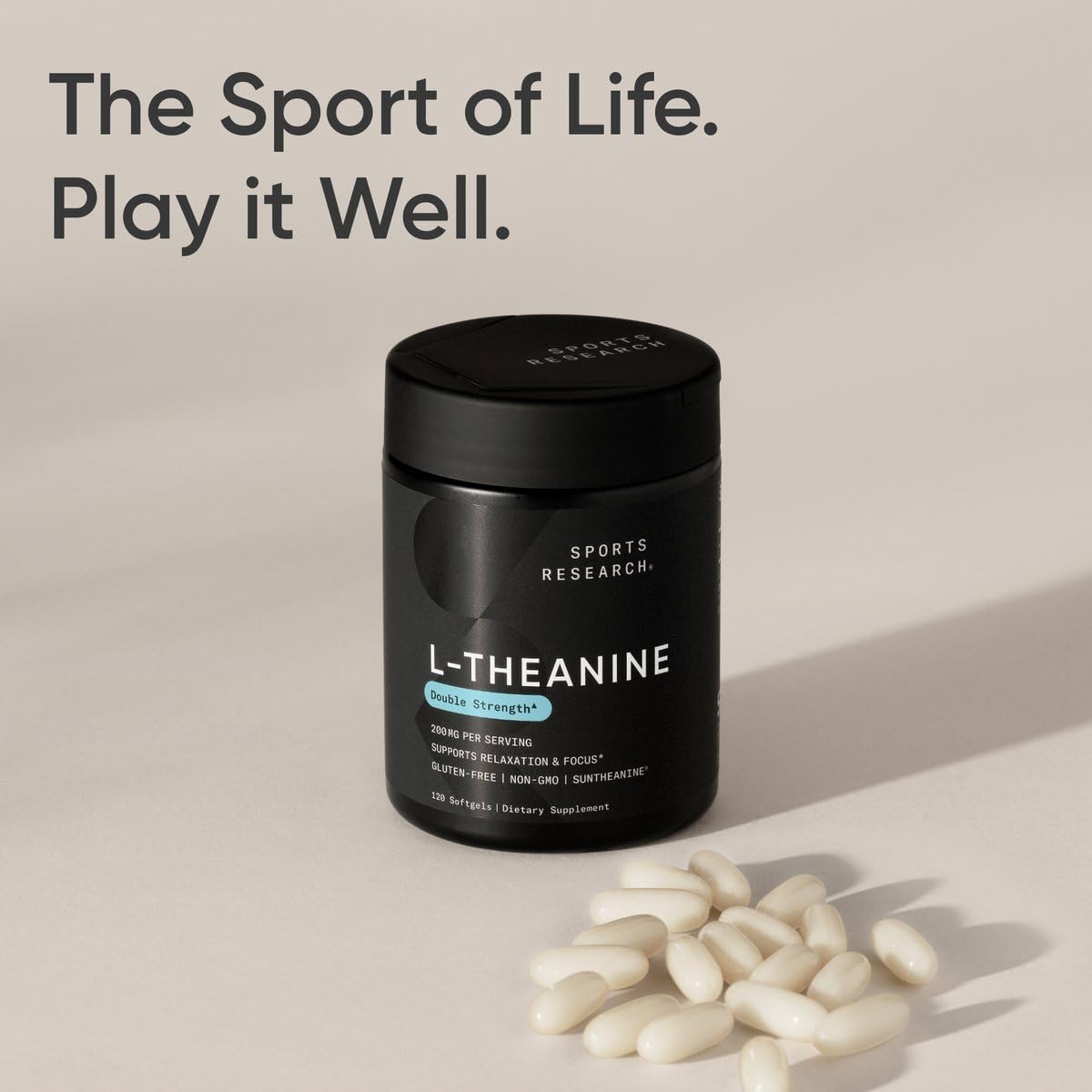 Sports Research fabricación de calidad en EE. UU. para suplementos de L-Theanine.