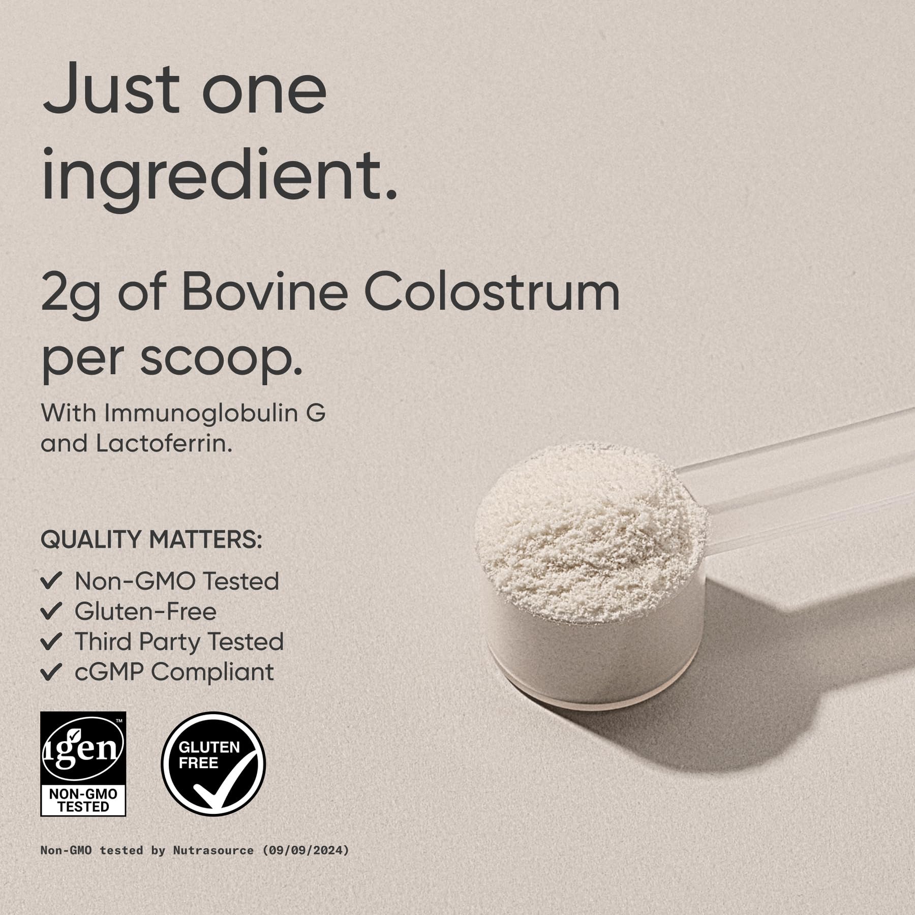 Sports Research calostro bovino con 30% IgG para apoyo del sistema inmunitario.