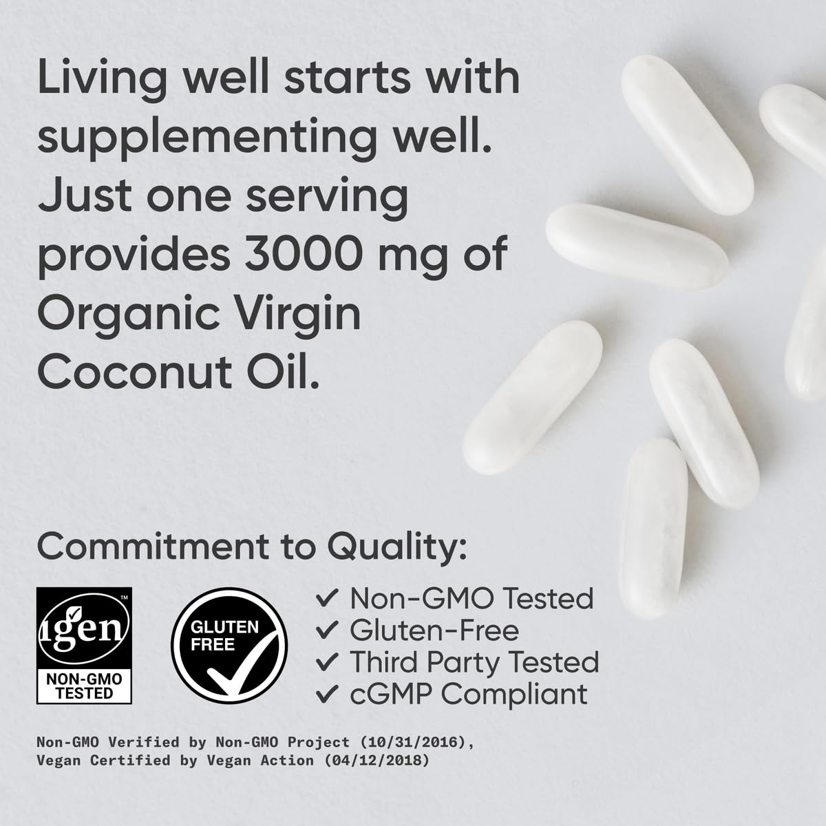 Sports Research Cápsulas de 3000 mg para ingesta diaria conveniente.