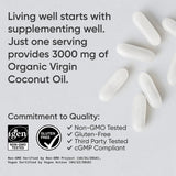 Sports Research Cápsulas de 3000 mg para ingesta diaria conveniente.