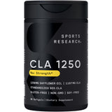 Sports Research CLA 1250mg, botella vertido, apoyo durante el entrenamiento