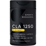 Sports Research CLA, botella de cápsulas, apoyo al rendimiento durante el entrenamiento