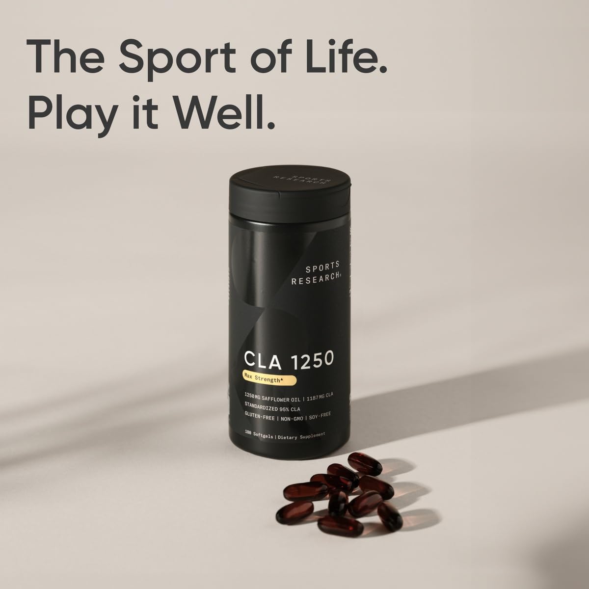 Sports Research CLA, ingredientes simples y no estimulantes