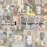 Sports Research colágeno péptidos vainilla, sabor suave para mezclar