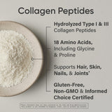 Sports Research Colágeno Peptides, composición nutricional detallada para plan diario.