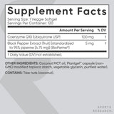 Sports Research CoQ10, cápsulas con Bioperine pimienta negra para absorción