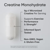 Sports Research Creatina Monohidrato: envase portátil para consumir entre series durante el entrenamiento