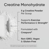 Sports Research Creatina Monohidrato disolucion en agua, rápida absorción y sabor neutro