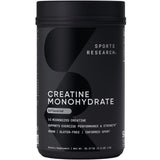 Sports Research Creatina Monohidrato en pote para entrenar con consistencia