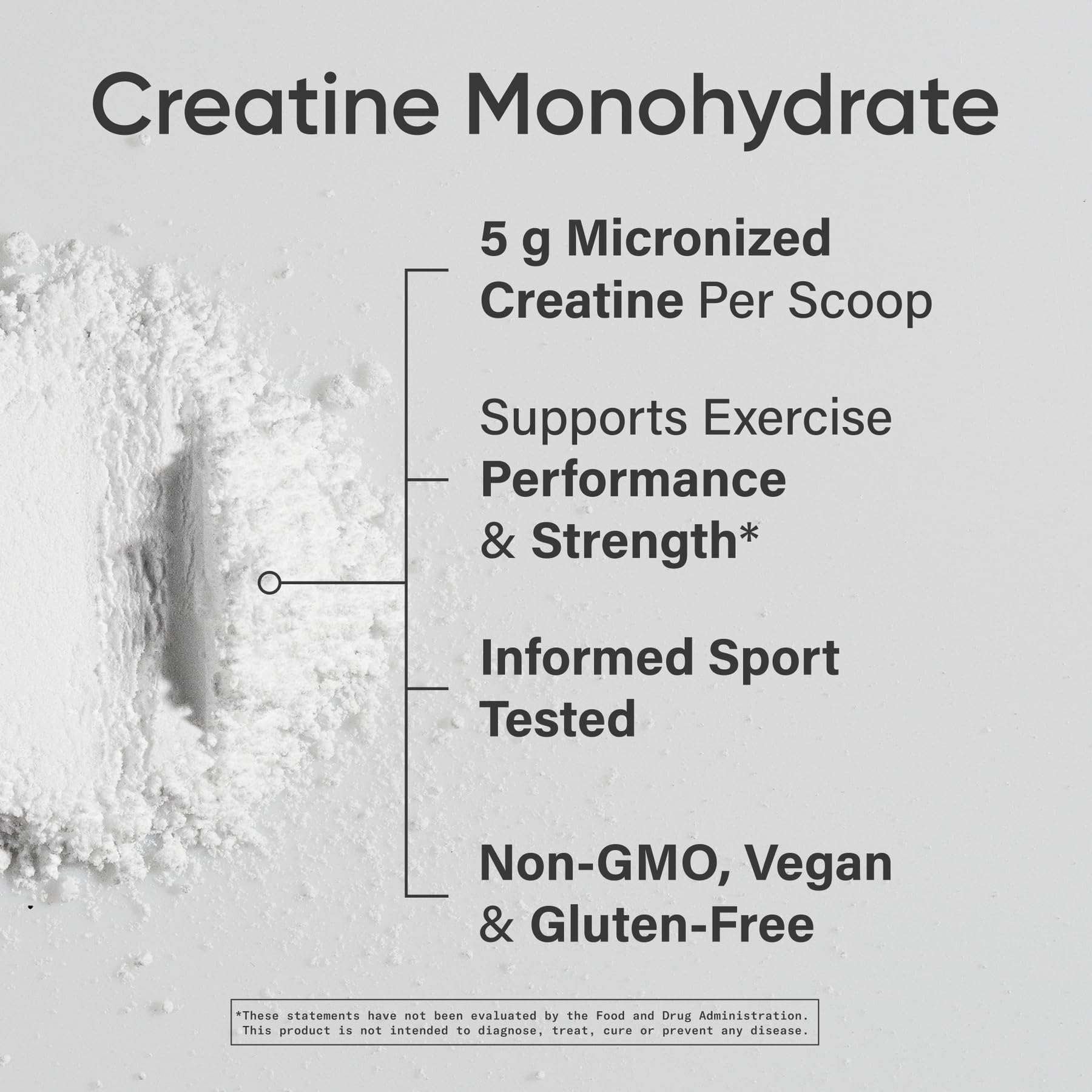 Sports Research Creatina Monohidrato, ideal para preentrenamiento y potencia.