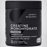 Sports Research Creatina Monohidrato sin sabor, ideal para bebidas