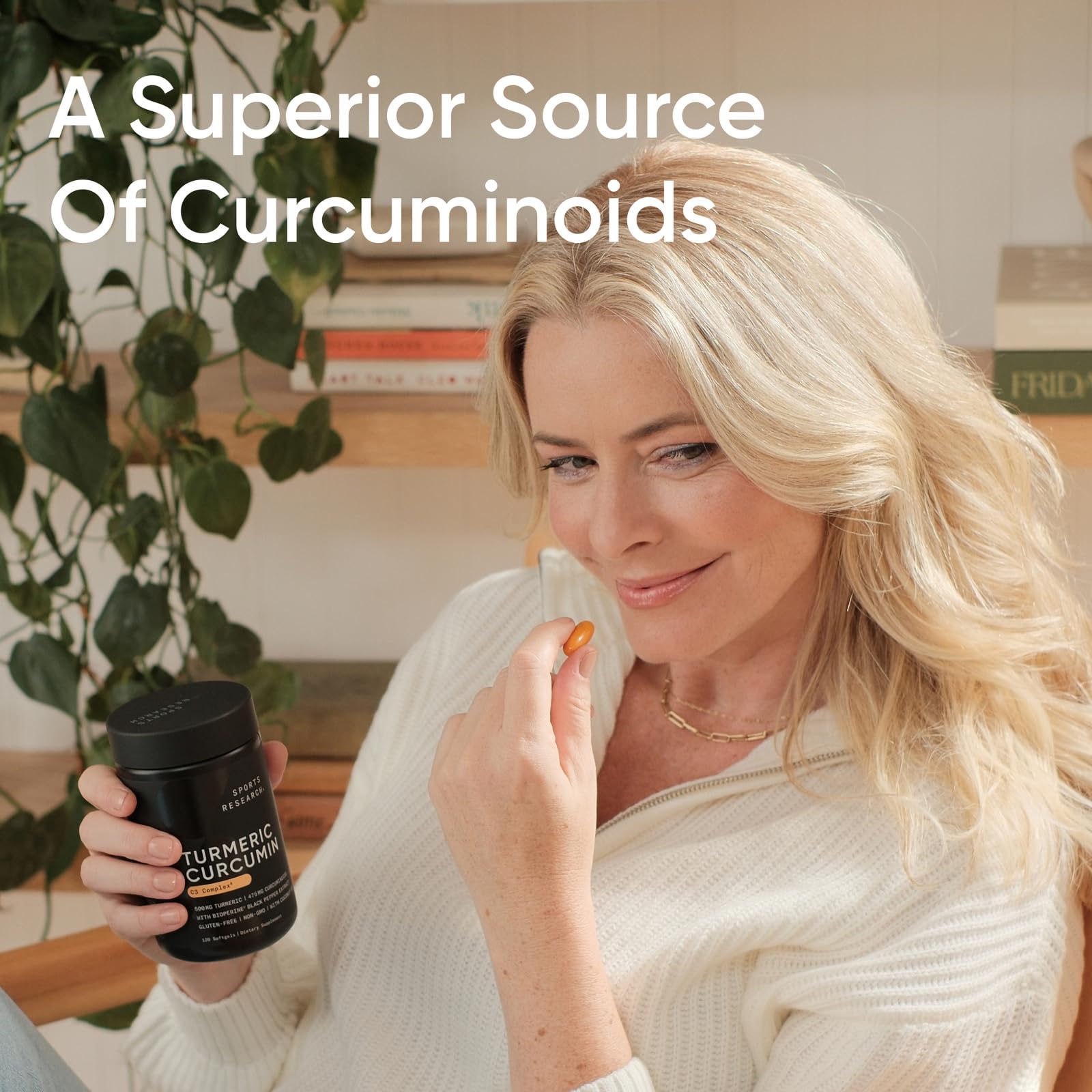 Sports Research Curcumin, aceite de coco orgánico, base lipídica para mejor asimilación.