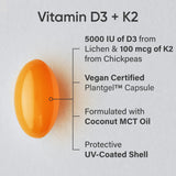 Sports Research D3 K2 Softgels: cápsulas que favorecen la absorción de calcio