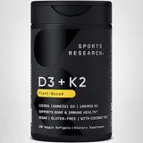 Sports Research D3 K2 Softgels: opción vegetariana para la salud general