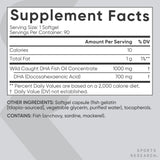 Sports Research DHA Omega-3, cerebro, podría apoyar funciones cognitivas.