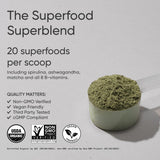 Sports Research Greens Powder cuchara medidora para dosis conveniente cada mañana