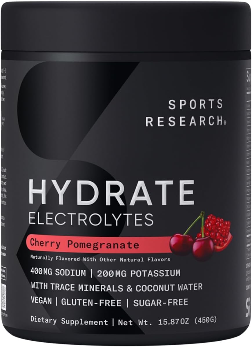 Sports Research Hydrate sabor fruta pasión, opción refrescante sin azúcar
