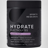 Sports Research Hydrate polvo para beber, sin azúcar añadida