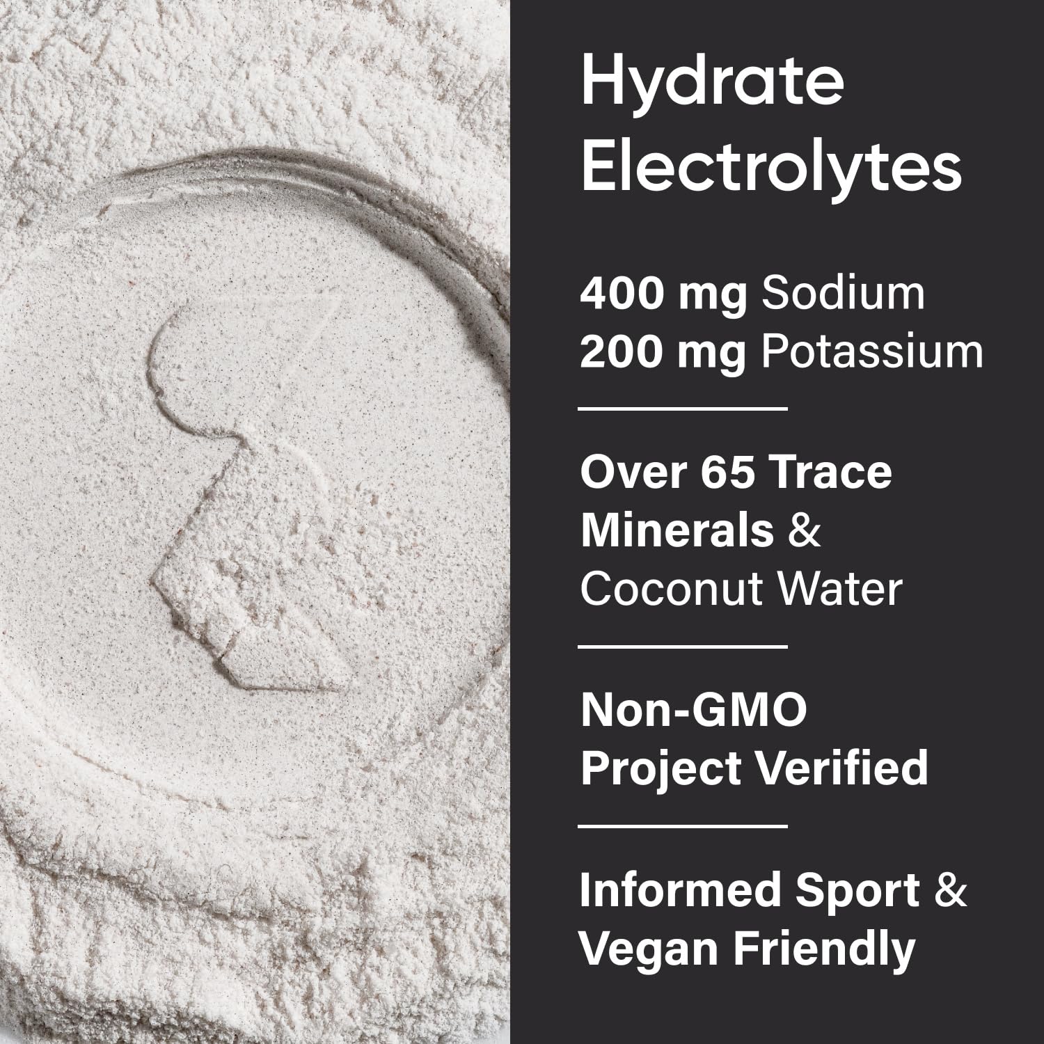 Sports Research Hydrate, etiqueta con vitaminas y minerales que apoyan la hidratación diaria