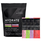 Sports Research Hydrate frambuesa-limón, sobre: hidratación diaria sin azúcar.