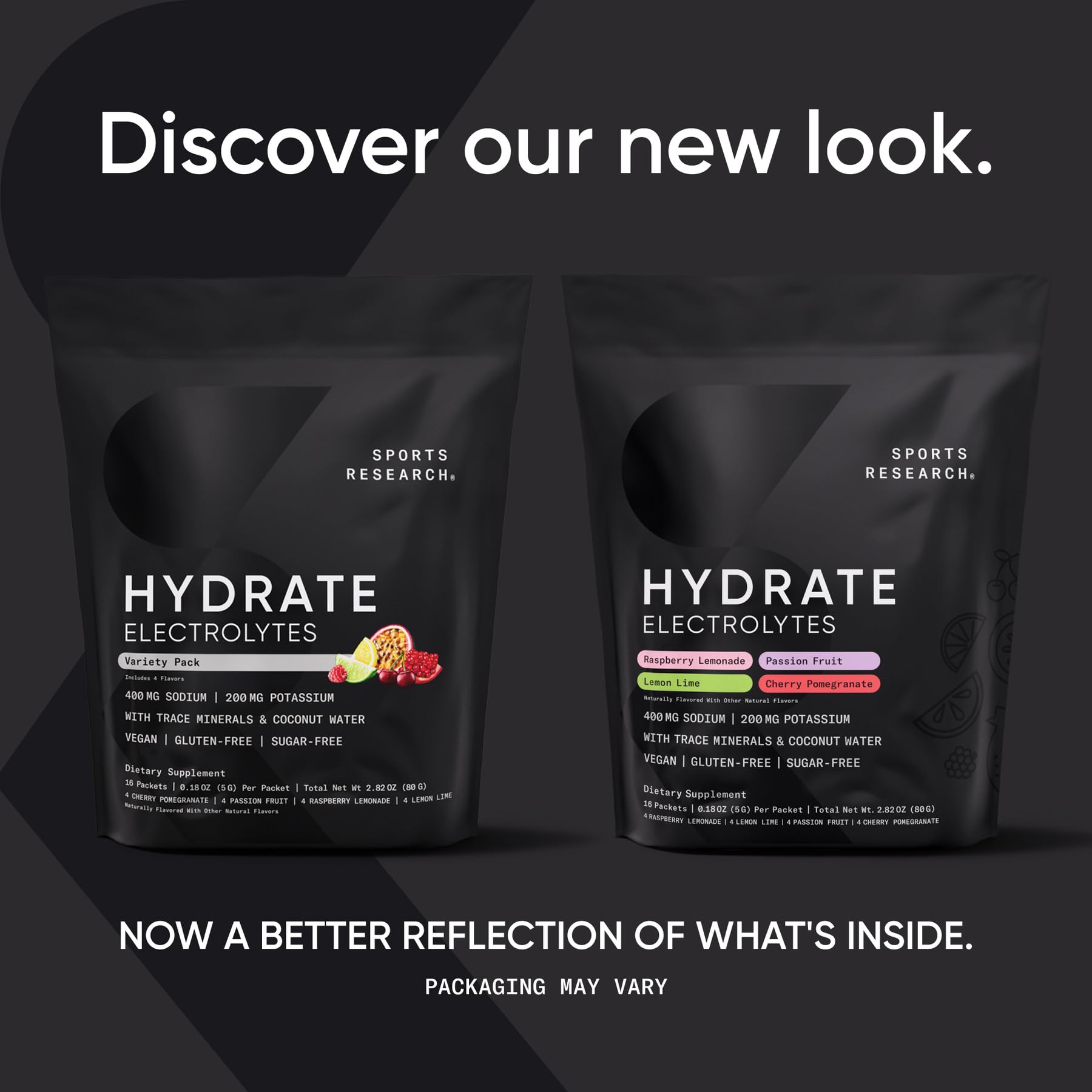 Sports Research Hydrate sabor Cereza-Granada, sin azúcar para uso diario