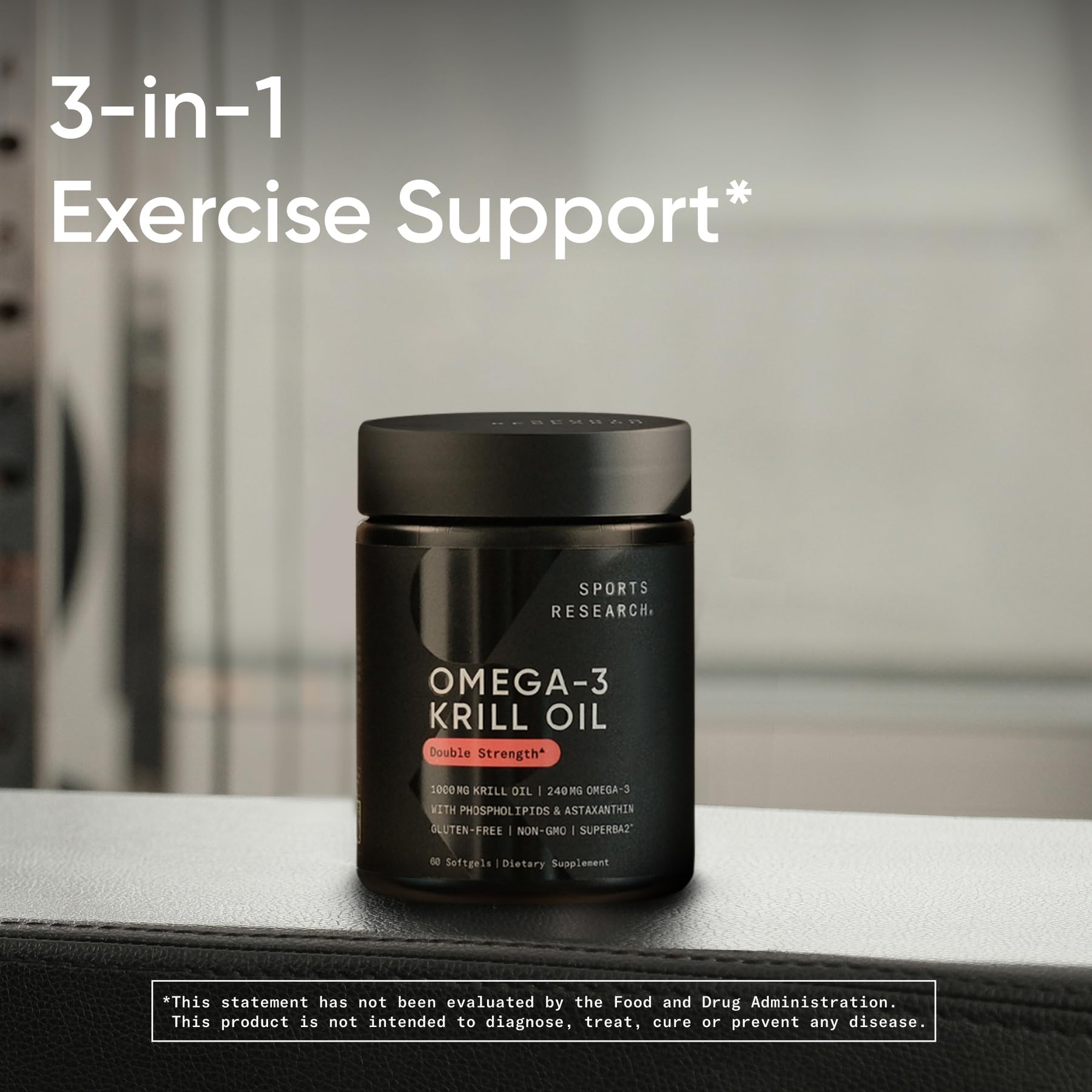 Sports Research Krill Oil dispensación: dosificación conveniente.