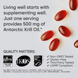 Sports Research Krill Oil, uso diario durante entrenamientos para apoyo equilibrado.
