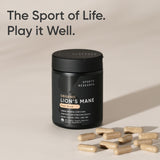 Sports Research Lions Mane ingredientes y origen orgánico.