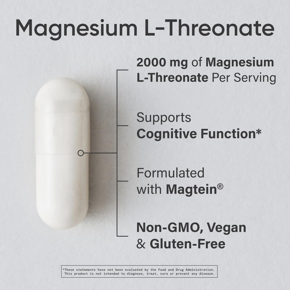 Sports Research Magtein etiqueta informativa para conocer ingredientes.