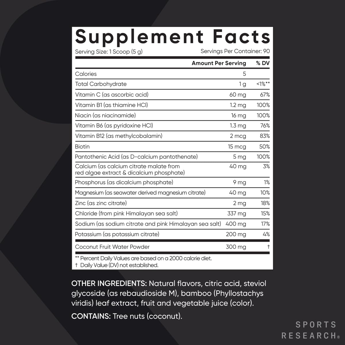 Sports Research mezcla rápida en agua, listo para beber durante entrenos