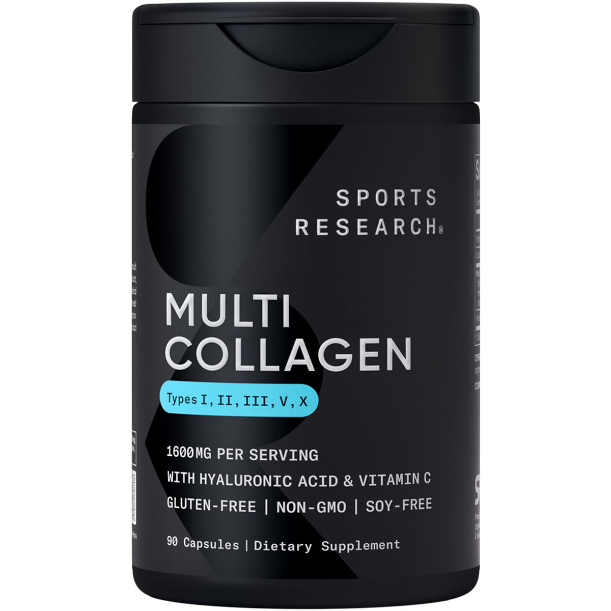Sports Research Multi Colágeno: cápsulas en botella para articulaciones y piel.