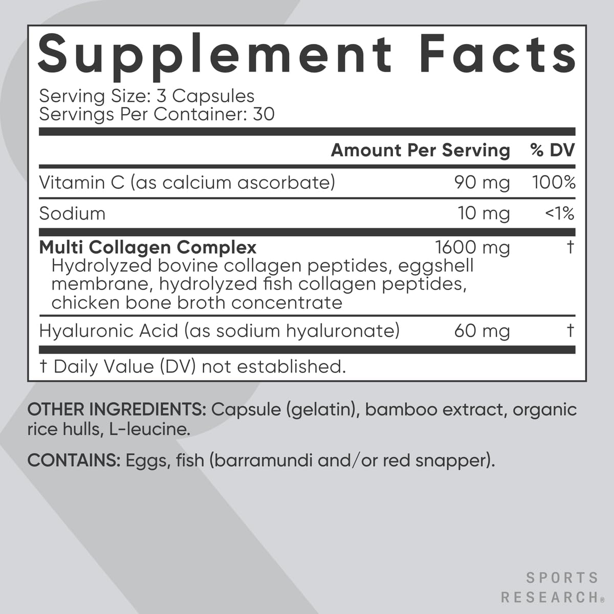Sports Research Multi Colágeno: envase listo para viaje y movilidad diaria.