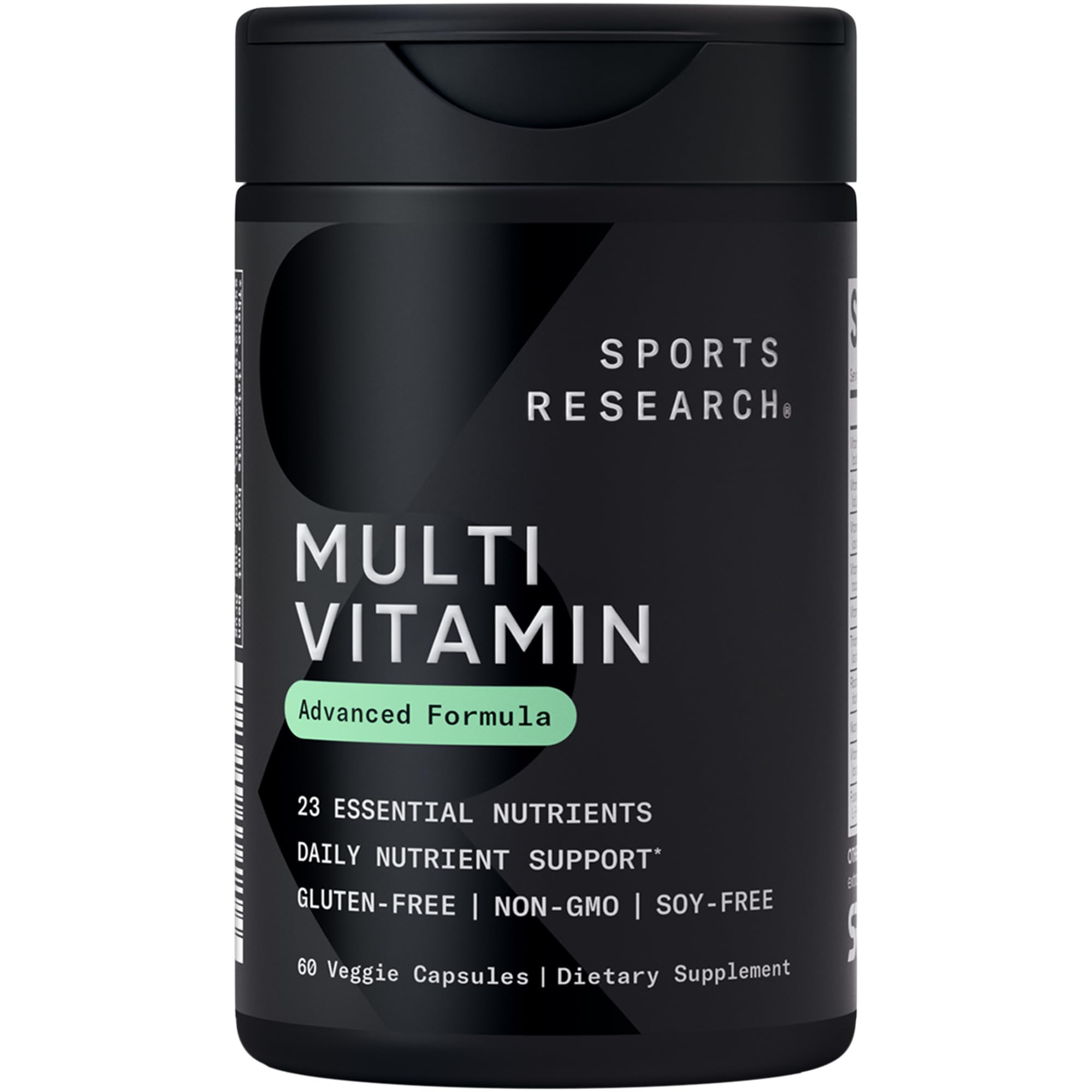 Sports Research Multivitamínico, envase vegetal para apoyo diario de micronutrientes.