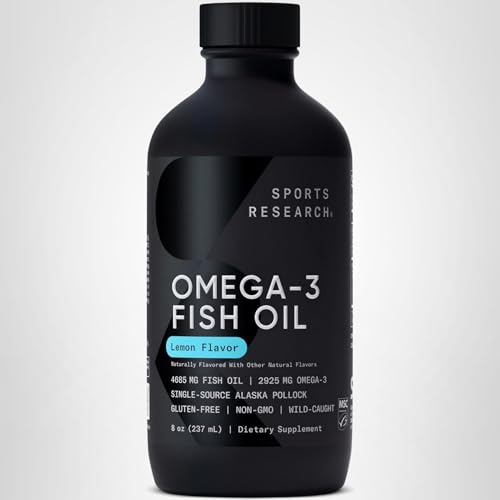 Sports Research Omega-3: proceso refinado a baja temperatura para mayor calidad