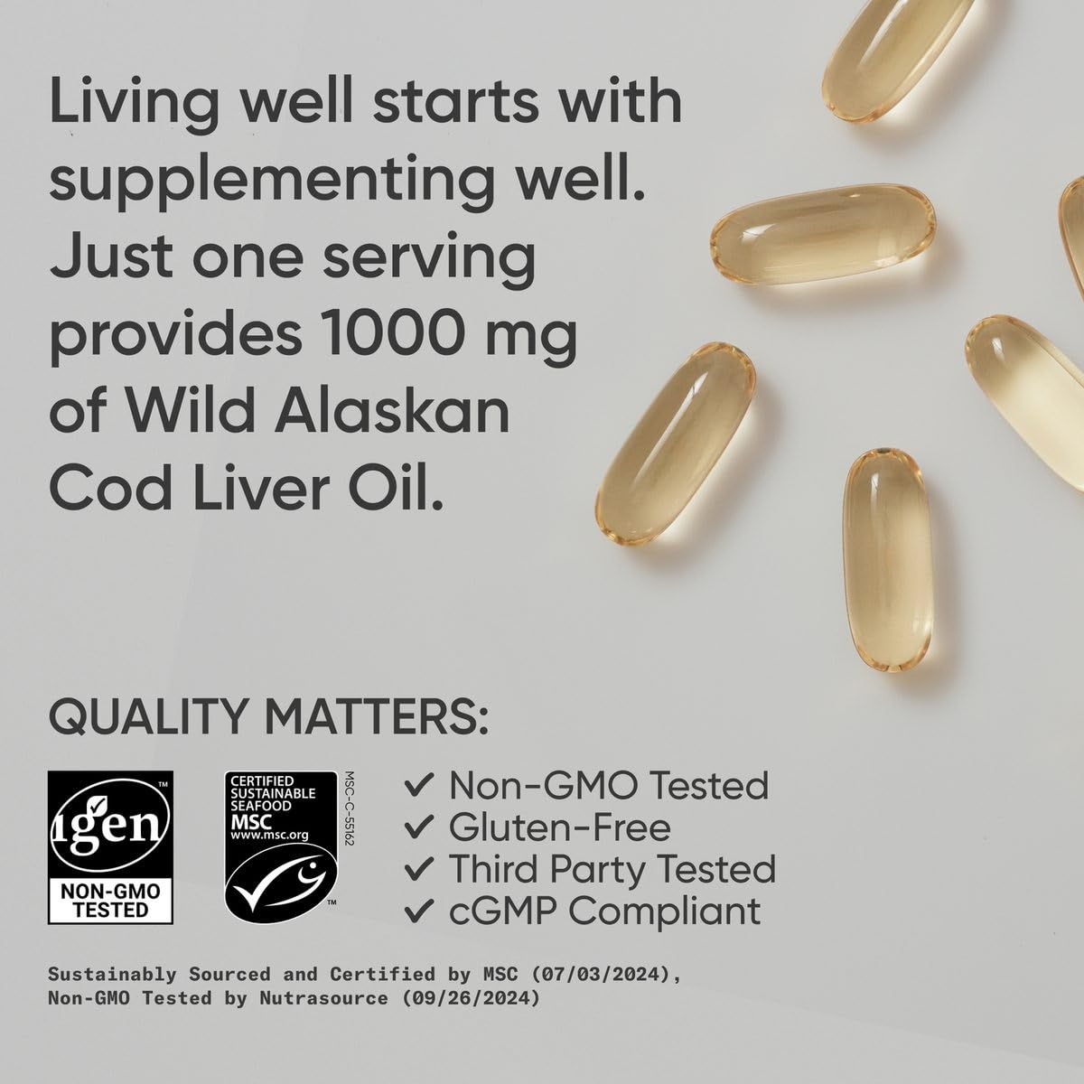 Vitamina A y D3 en Sports Research Omega-3 para soporte general.