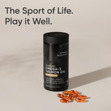 Sports Research Salmon Oil: 180 cápsulas listas para usar diariamente.