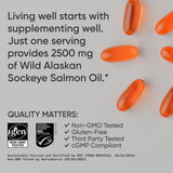 Sports Research Salmon Oil: proceso en frío conserva ácidos grasos beneficiosos.
