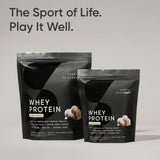 Taza con batido de vainilla natural de Sports Research.