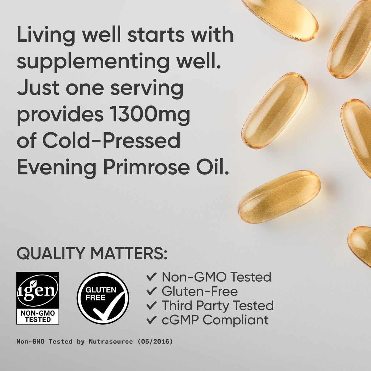 Sports Research semillas de onagra prensadas en frío para aceite natural