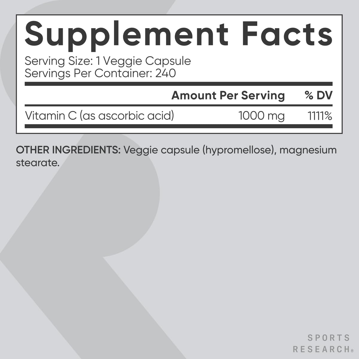 Sports Research Producto libre de gluten para dietas sensibles.