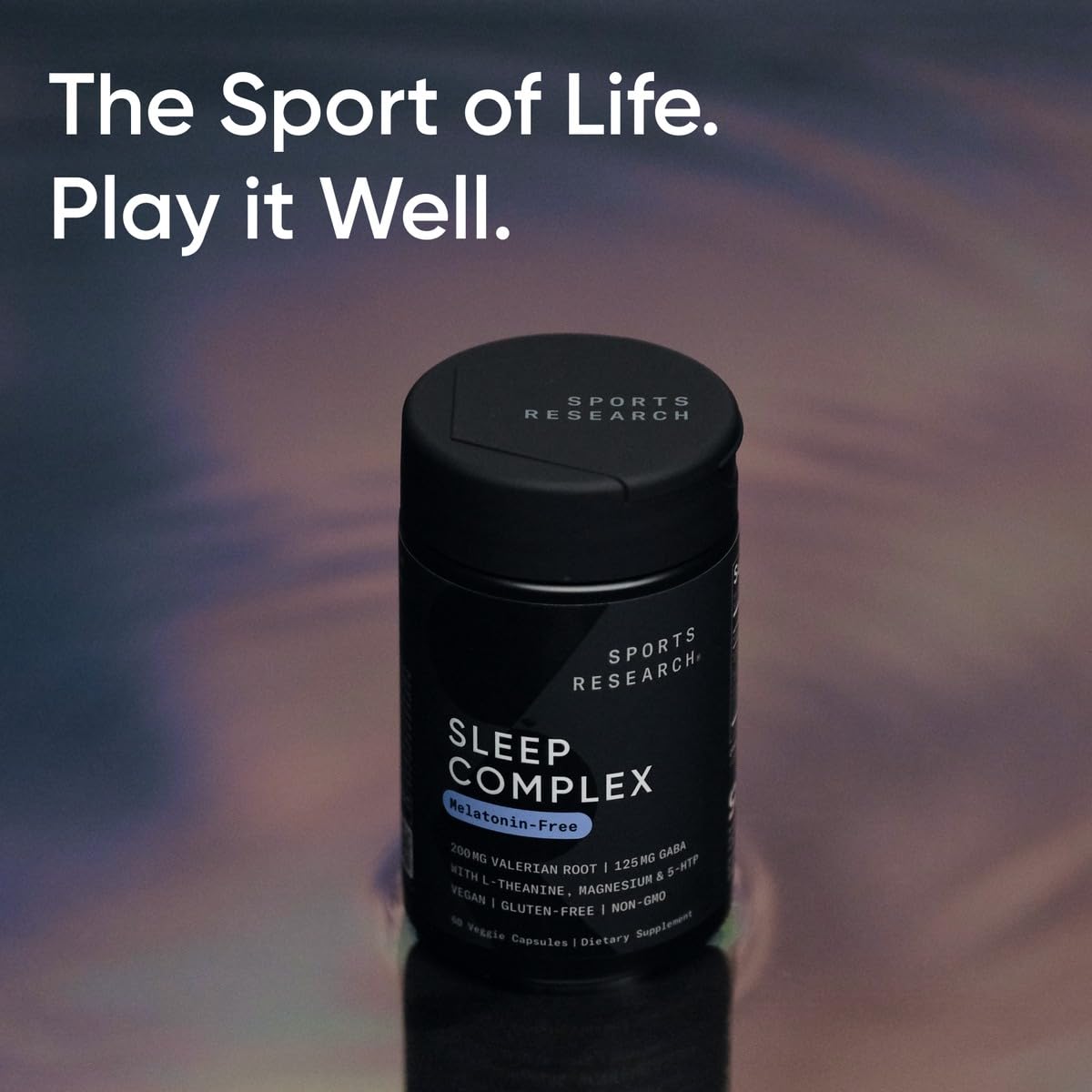 Sports Research Sleep Complex, 5-HTP para favorecer fases de sueño profundo.