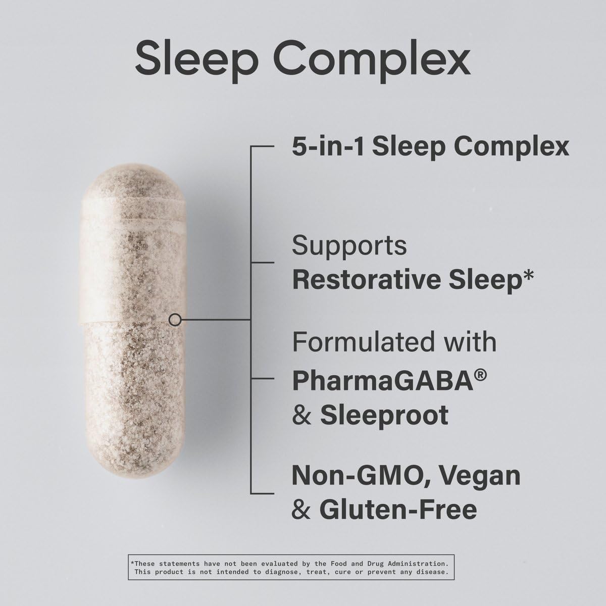 Sports Research Sleep Complex, raíz de valeriana para apoyo a la relajación nocturna.