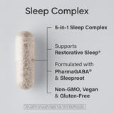 Sports Research Sleep Complex, raíz de valeriana para apoyo a la relajación nocturna.