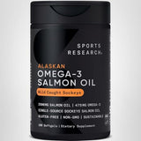 Sports Research Salmon Oil: cápsulas sin sabor para fácil ingesta.