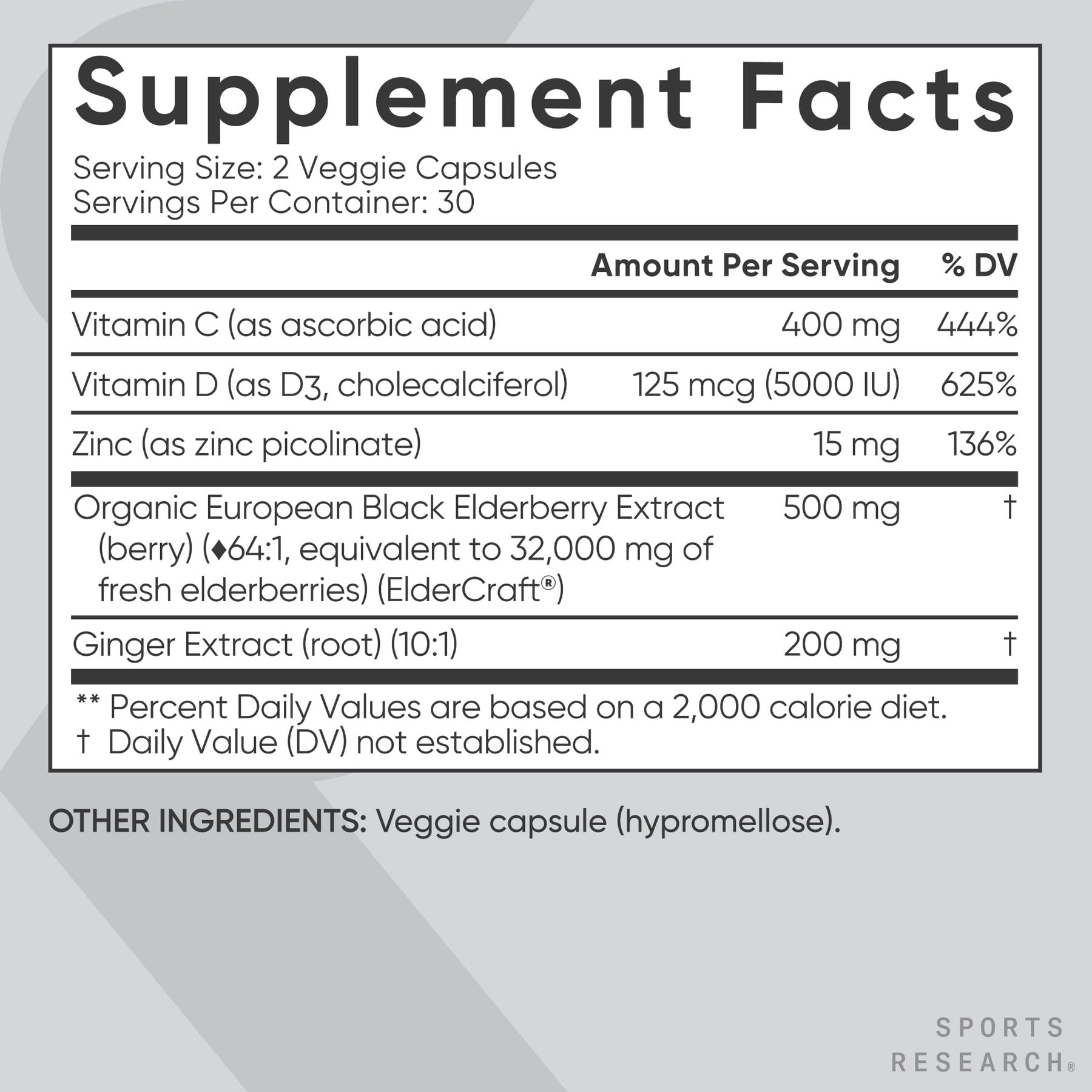 Sports Research vitamina C 400 mg: antioxidante diario.