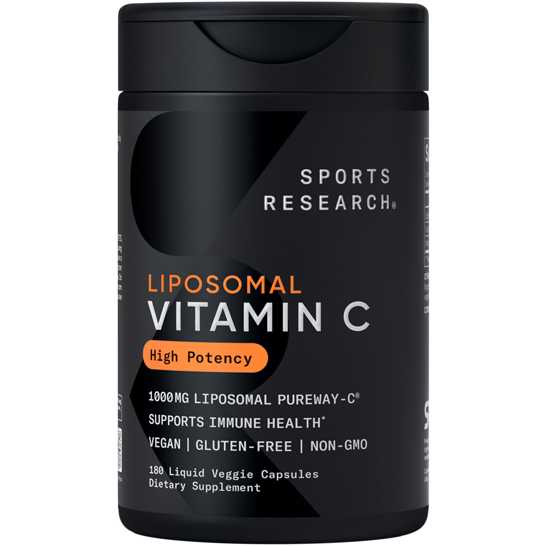 Sports Research Vitamina C liposomales cápsulas líquidas para ingesta diaria.