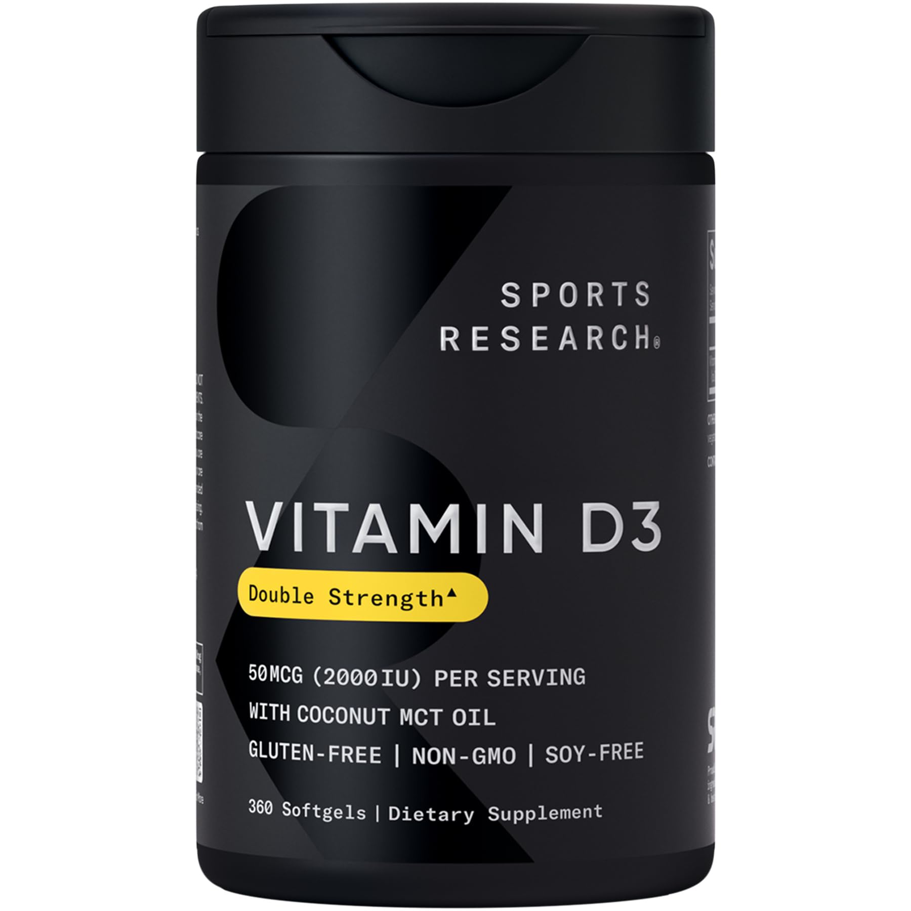 Sports Research Vitamina D3 2000 UI en botella para uso diario