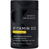 Sports Research Vitamina D3 2000 UI en botella para uso diario